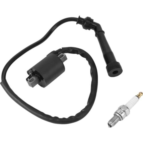 Ignition Coil & Spark Plug for Suzuki LTZ400 LT-Z 400 Quadsport 2003-2013 Replace 33410-19B10 33410-09F00 33410-24510