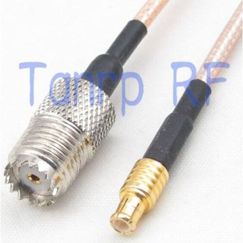50CM Pigtail coaxial jumper cable RG316 extension cord 20in mini UHF SO239 female jack to MCX male plug RF adapter connector