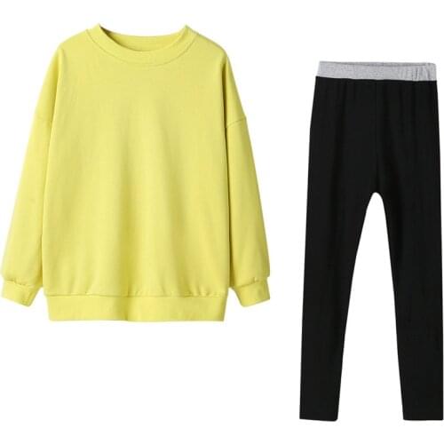 Childrens Clothes Set Kids Sweater Set 2-piece Casual Clothes For Baby Girl Toddler Clothes Teenager Hoodies Sports Running Set