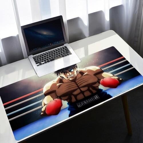 Hajime No Ippo Mouse Pad Pc Gamer Accessories Mausepad Table Pads Gaming Varmilo Valorant Keyboards Computer Desk Mat Mice