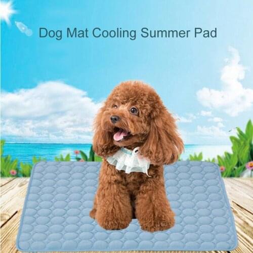 Dog Mat Cooling Summer Pad Mat For Dogs Cat Blanket Breathable Pet Dog Bed Summer Washable For Small Medium Large Dogs
