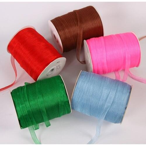 Hot sale 10mm Pretty Silk Organza Single Face Transparent Ribbon For Wedding Party Decoration Crafts Gift Packing Belt 10 meters