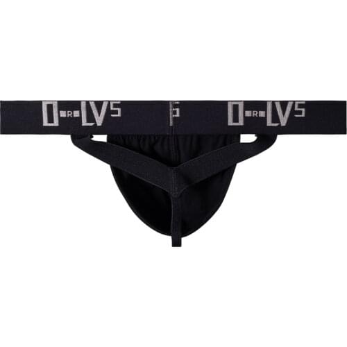 ORLVS Jockstrap Cotton Mens Thongs Lingerie Sexy Mens Underware String Sissy Panties For Gay Penis Comfortable Underwear Men