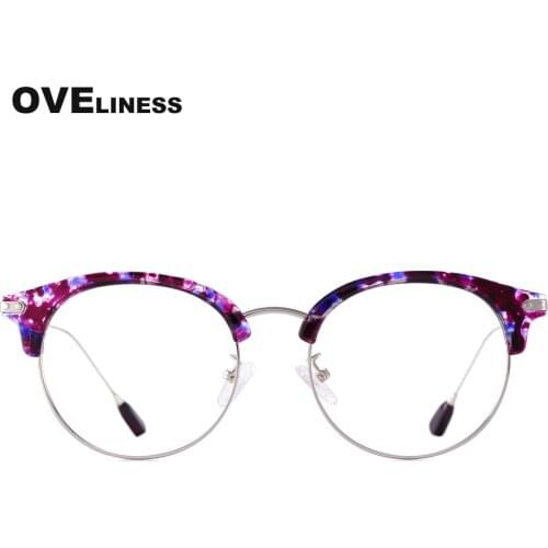 Fashion Spectacles women round myopia Prescription eyeglasses men retro optical eyewear presbyopia glasses frame