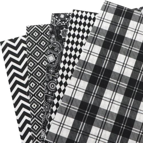 Paisley Grid Polyester Pure 100% Cotton Material Patchwork Sewing Quilting Fabrics Quilt Needlework DIY Cloth Sewing