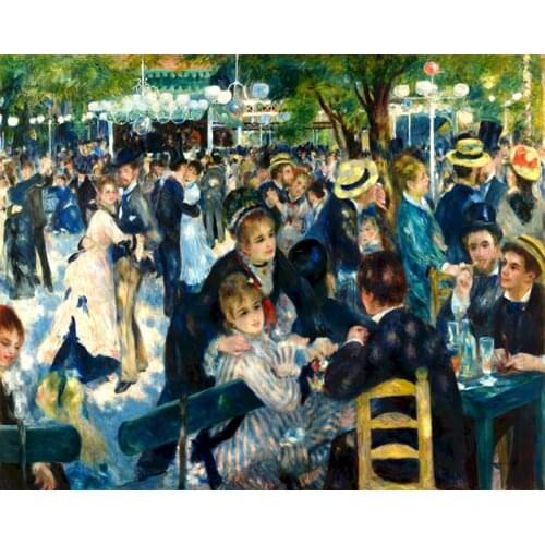 Landscape Painting Coloring by Numbers night Moulin Rouge party Kits Drawing Canvas HandPainted Home Decor Peinture numero