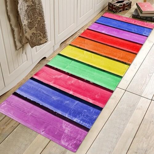 Striped Printed Shoe Door Mat Indoor Welcome Rugs Non Slip Door Mats Home Decor Carpet Bedroom Living Room Floor Rug Washable