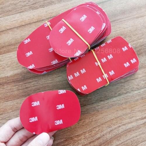 1 PCS 3M Strong Rubber Foam Double Sided Tape Acrylic Foam Adhesive family car Ornaments Home hanger Red Tape Rounded Square