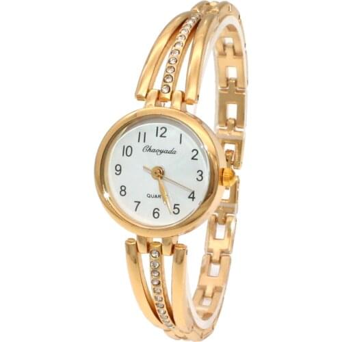 Drop Shipping Rhinestones Watch Fashion Womens Bracelet Watch Women Ladies Wrist Watches Crystal Analog Quartz Watch Femme O123