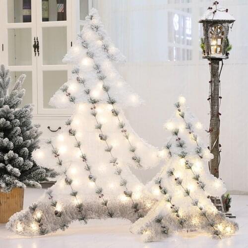 Christmas snowflake lights tree decorations Christmas window hotel decorations shop event scene in-store creative decorations