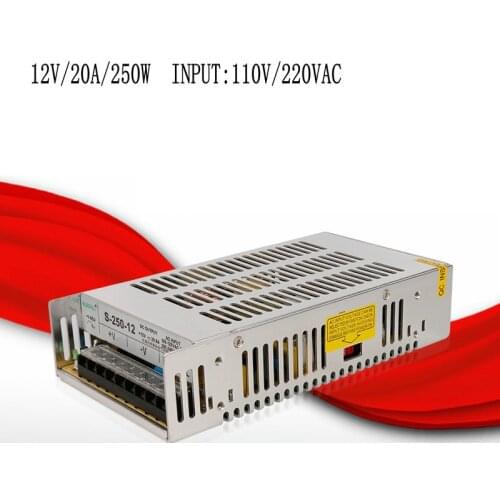 S-250-12 12V/20A/250W switching power supply, centralized power supply, power supply security monitoring