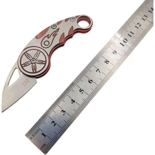 Swayboo D2 blade Stainless steel Mini outdoor Hot Wheel Folding knife Hanging EDC Tool Pocket Knife