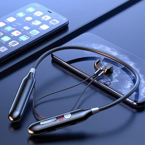 Foldable Wireless Bluetooth Headphones Neckband for Workout Driving Outside