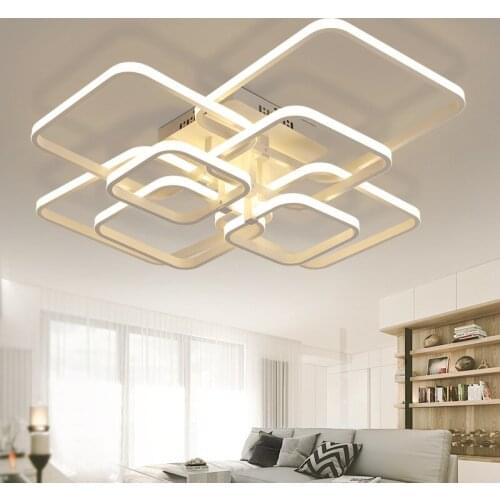 Modern LED indoor Ceiling light Living room lights Energy-saving bedroom lamp 85-265v Dimmable 2.4G Remote Control Free Shipping