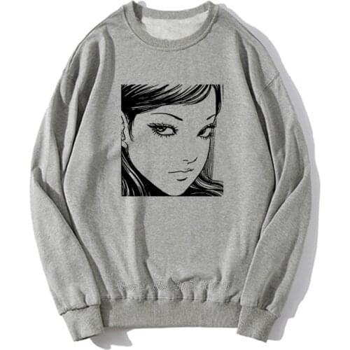 Tomie Junji Ito Uzumaki Manga Anime Guro Japan Japanese Suehiro Maruo hoodies Men Autumn Winter Pullover Sweatshirt Streetwear
