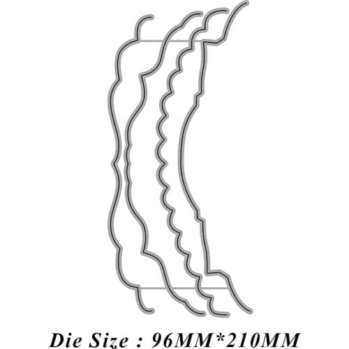 Cut Die Loose-leaf Border Cutting Line Dies Metal Cutting Dies 2021 New Diy Molds Scrapbooking Paper Making Die Cuts Crafts