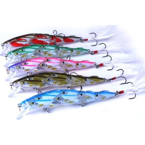 1PCS Hard Bait Minnow Fishing Lures Peche Bass Trolling Artificial SwimBait 3D Eyes Wobbler Crankbait Carp Jig Fishing Tackle