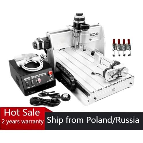 3 Axis cnc 3040 Z-DQ wood ROUTER ENGRAVER ENGRAVING Milling Cutting DRILLING Machine Ball screw 220V/110V