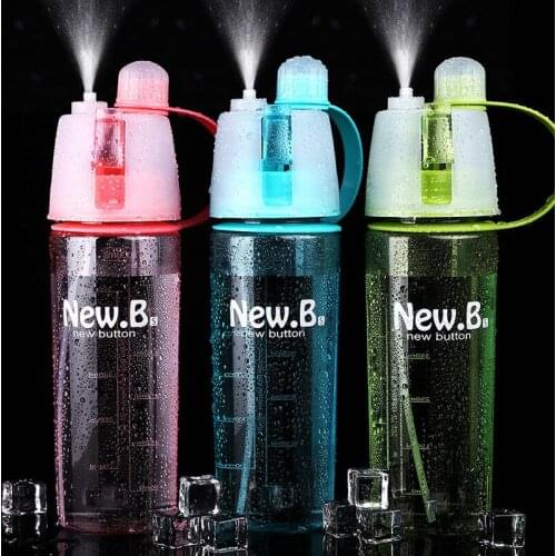 400ML 600ML Newest Design Plastic Sports Spray Water Bottle Straw For Outdoor Bicycle Cycling Sports Gym Drinking Bottles