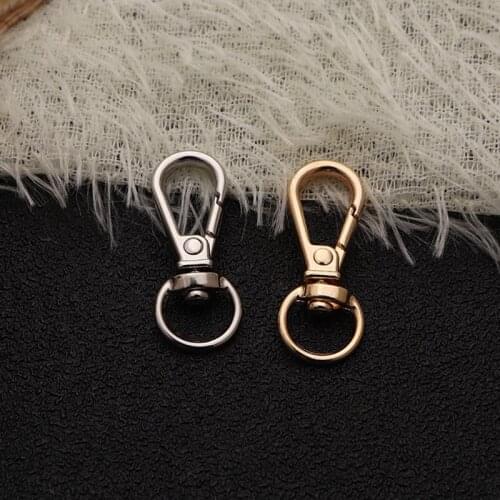 5pcs Metal Swivel Trigger Lobster Clasp Hook Key Chain DIY Bag Parts Metal Gate Spring Casual Hardware Handbag Hook