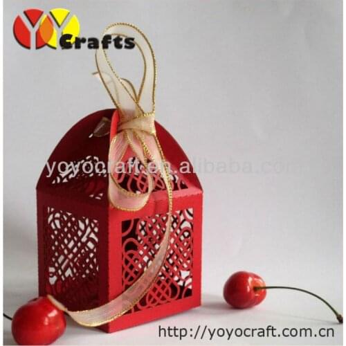 Free shipping! laser cut nice wedding favor gift box