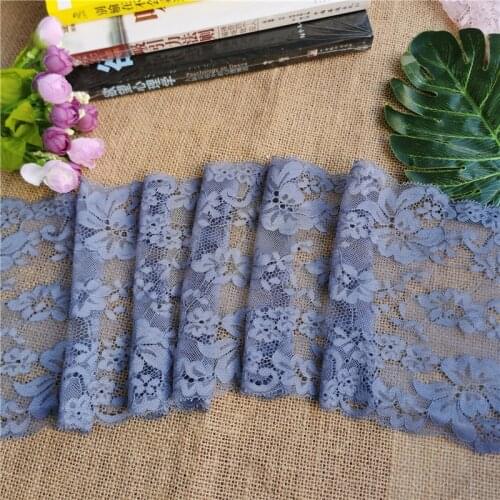 E1131 lace wide-mesh gauze skirt black cloth dress skirt lace edge fabric dress embroidery decoration without elastic