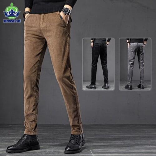 Мужские вельветовые брюки JEYWOOD China At AliExpress