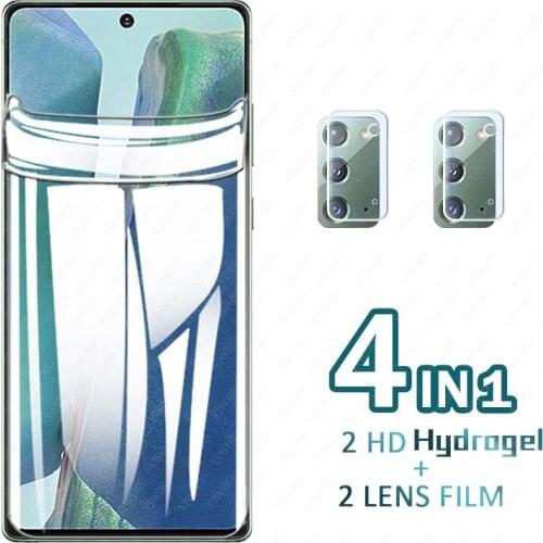 Soft Hydrogel Film for Samsung Galaxy Note 20 Screen Protectors on Samsun Gelaxi Note20 Ultra Note 20ultra Camera Lens Glas Film