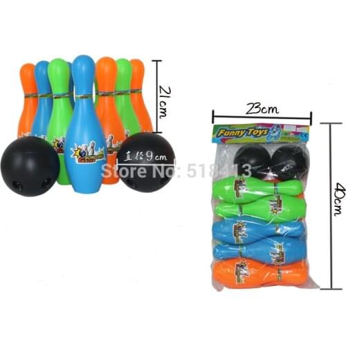 Softly ball Ball Child Bowling Balls Baby For Intellectual Toys Multicolored Plastic Bowlings Set Parent-child Sports Toy