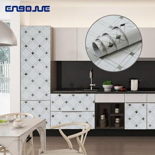 New Paint Wallpapers Roll Wardrobe Cabinet White Decorative Film PVC Waterproof Wallpaper Self Adhesive Kitchen Oilproof Sticker