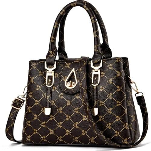 2020 New Designers Fashion Women PU Leather Bag Large Capacity Shoulder Bags Casual Tote Simple Top-handle HandBags Retro