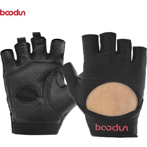 Brand Women Gym Gloves Slip Resistant Lycra & Leather Gloves Sports Body Building Exercise Fitness Glove AGL015