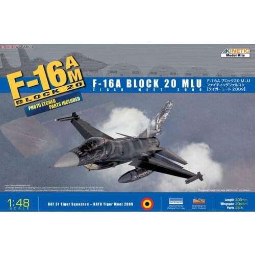 KINETIC K48036 1/48 F-16A Block 20 MLU Fighting Falcon Tiger Meet 2009 Model Kit