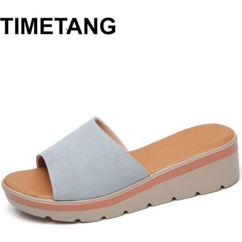 TIMETANGWomens summer slippers, open toe sandals, platform sandals, womens sandals, womens beach shoesE039