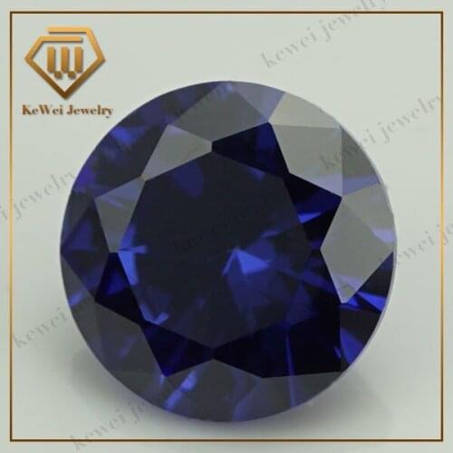 Dark Tanzanit 1.0mm-2.5mm AAAAA Round Machine Cut Loose CZ Cubic Zirconia Stone Synthetic Gems Stone