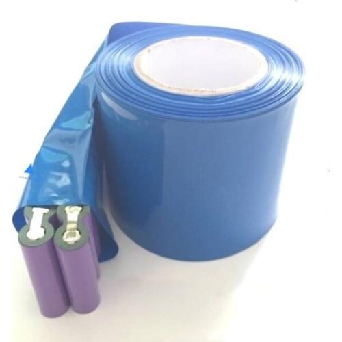 10m PVC heat shrinkable tube heat shrinkable tube, used for 18650 lithium battery pack to protect insulated heat shrinkable cabl