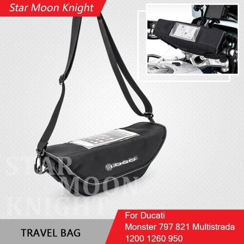 Handlebar Waterproof Bag Travel Bag for Ducati Monster 797 821 Multistrada 1200 1260 950 storage bag