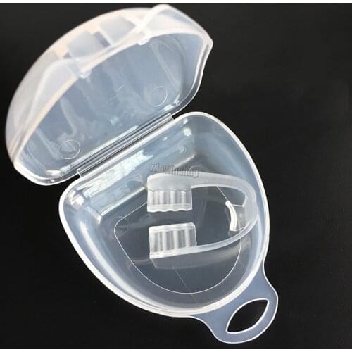 1pcs Silicone Dental Mouth Guard Stop Teeth Grinding Bruxism Eliminate Clenching Sleep Aid Prevent Molar Braces Tool With Box