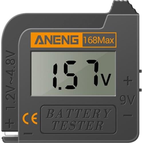 ANENG 168Max Digital Lithium Battery Capacity Tester LCD Battery Voltage Tester Digital Lithium Battery Capacity Diagnostic Tool