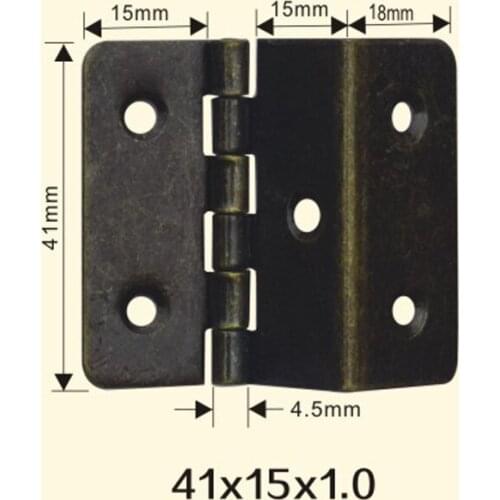 Freeshipping 41*15*1mm Iron Metal Hinge Sewing Machine Folding Table Furniture Flip Tray Hinges Big Door Hinges