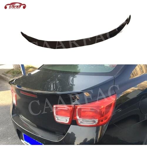 ABS Gloss Black Material Rear Trunk Lip Spoiler for Chevrolet Malibu 2012-2018 Trunk Boot Trim Sticker Wings