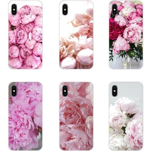 For Samsung Galaxy S3 S4 S5 Mini S6 S7 Edge S8 S9 S10 Lite Plus Note 4 5 8 9 Flower Pink Peonies Accessories Phone Cases Covers