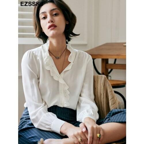 Ezsskj Lace Blouses