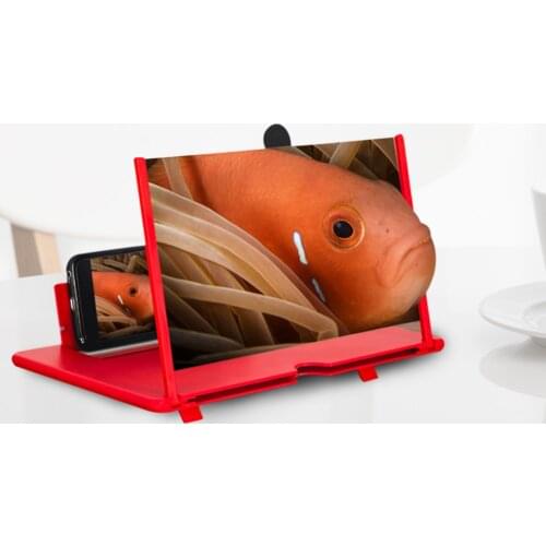 Hot Sale12 inch 3D Mobile Phone Screen Magnifier HD Video Amplifier Stand Bracket with Movie Game Live Magnifying Folding Holder