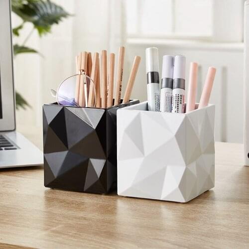 Ins Desktop Office Cosmetics Multifunctional Storage Box Student Stationery Pen Holder