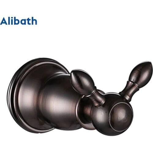 Robe Hook Brown Brass Wall Clothes Rack Cloth Hook Wall Hook Robe Hook For Bathroom Accessory Hanger Copper Material