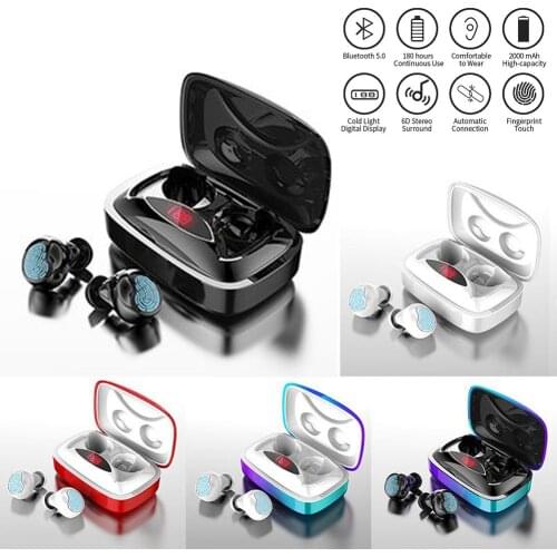 TWS Wireless Bluetooth 5.0 Earphones Mini Earbuds Handsfree in ear Stereo Headset with Charging Box For iPhone Samsung Xiaomi