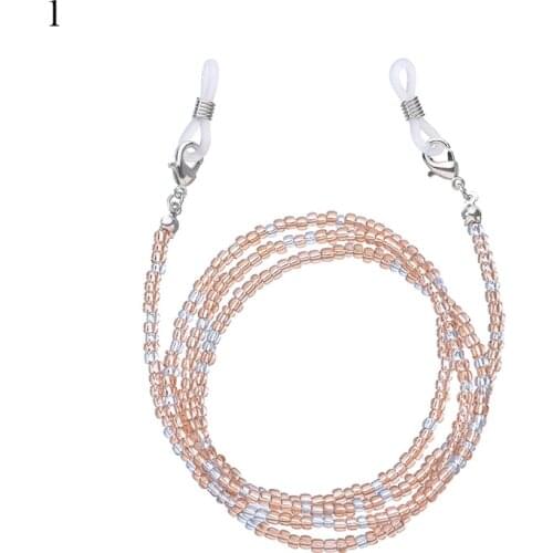 New Colored Mask Strap Beaded Glasses Chains Women Face Mask Lanyard Anti Slip Womens Neck Chain For Eyeglass Sunglasses
