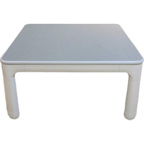 Japanese Kotatsu Furniture Legs Folding Reversible Top White/gray Small Square 75cm for 1-2 Person Low Heated Asian Low Table