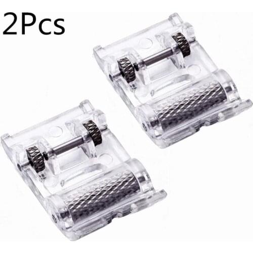 2pc Durable Snap on Roller Sewing Machine Presser Feet for All Low Shank Snap-on Singer Brother Babylock Janome 5BB5020